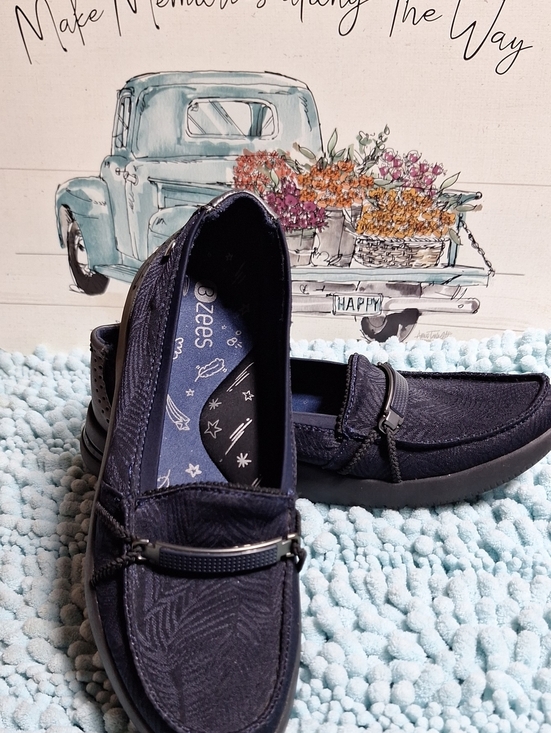 Bzees Shoes - Bzees Navy Slip-On Casual Loafers for Women
